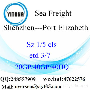 Shenzhen Port Sea Freight Shipping ke Port Elizabeth